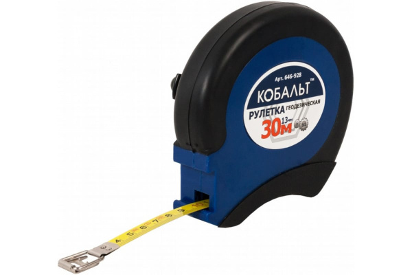 Рулетка геодезическая (30м x 13мм) КОБАЛЬТ 646-928