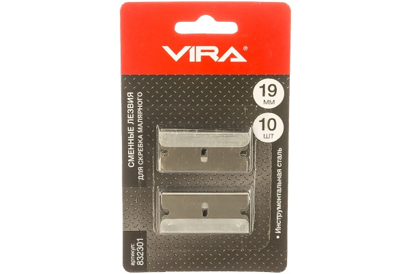 Лезвия для скребка малярнного 19 мм, 10 шт. VIRA 832301