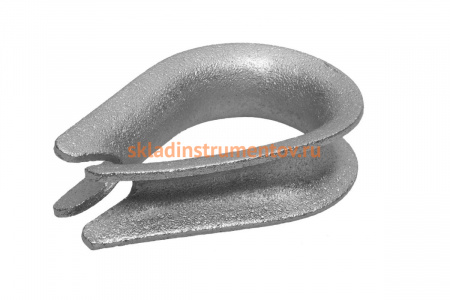 Коуш ЗУБР DIN 6899, 3мм, 2 шт, оцинкованный, 304496-03