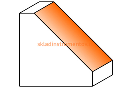 Фреза кромочная конусная (45x18 мм; 45°; S 8 мм) по дереву CMT 936.420.11