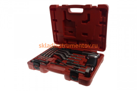 Пневмомолоток с набором зубил JTC 15 предметов 3340