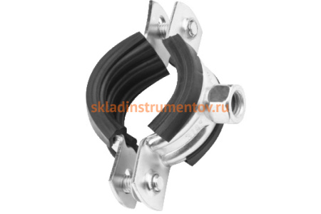 Трубный оцинкованный хомут с гайкой Зубр 1 1/4", 1 шт. 37850-40-46-1