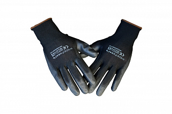 Защитные легкие бесшовные перчатки WIEDERKRAFT размер XL, пара WDK-PU01B/XL
