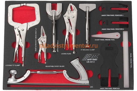 Универсальный набор инструмента, в ложементе 12шт JTC-UB4012