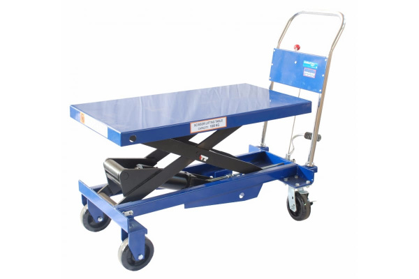 Гидравлическая платформенная тележка AE&T TJ-100 (1000 кг)