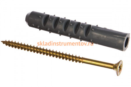 Дюбель Зубр СТАНДАРТ с шурупом 12x70мм, 4шт 30661-12-70
