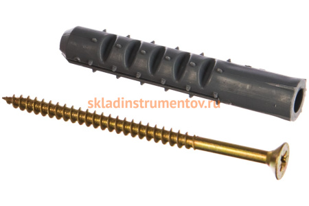 Дюбель Зубр СТАНДАРТ с шурупом 12x70мм, 4шт 30661-12-70