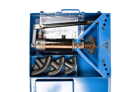 Гидравлический горизонтальный трубогиб STELS 6т,  башмаки 1/2 –1, в металлическом кейсе 18146