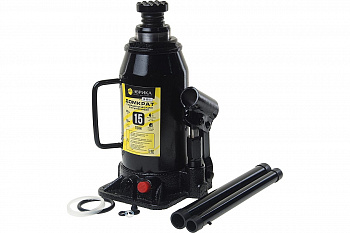 Гидравлический бутылочный домкрат ЭВРИКА с клапаном, 15 т, ремкомплект ER-80151