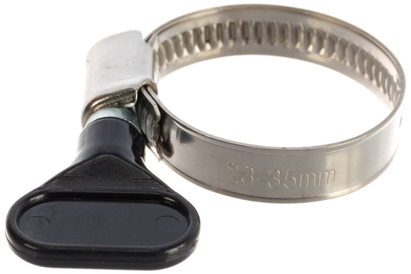 Обжимной хомут QUATTRO ELEMENTI 20-35 мм нержавеющая сталь с ключом 2 шт 642-234