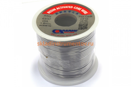 Припой (1.6 мм, 0.5 кг, Sn63/Pb37, СF10 флюс RA) ASAHI 00-00000318