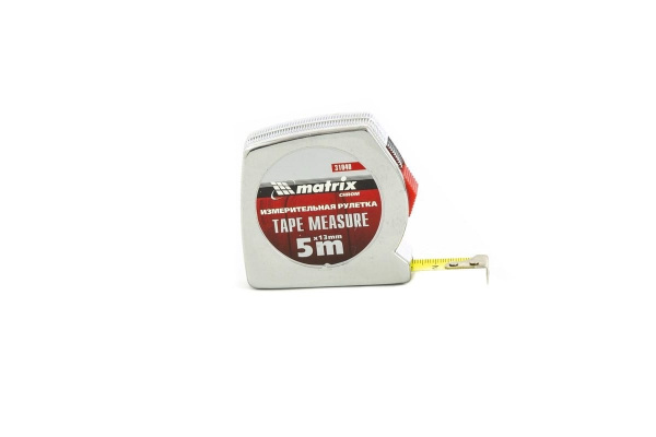 Рулетка 5 м x 13 мм Chrom MATRIX 31040