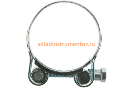 Металлические хомуты СИБРТЕХ, силовые, 44-47мм, ширина 22мм, шарнирный, W1, 2шт 47537