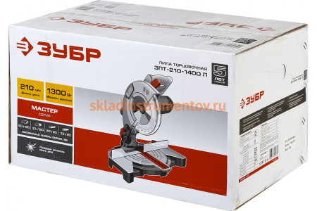 Торцовочная пила ЗУБР ЗПТ-210-1400 Л