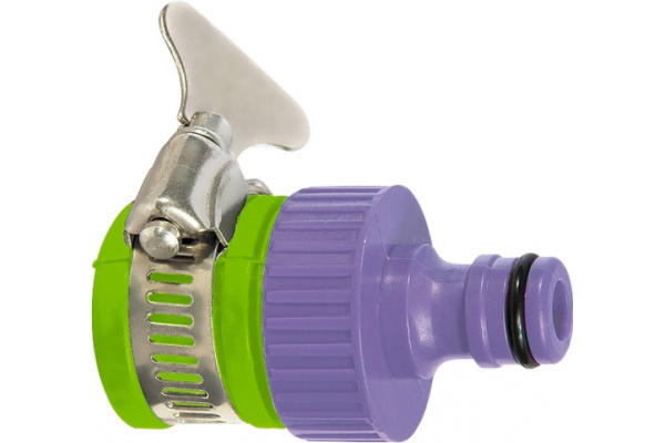 Пластмассовый адаптер Palisad 3/4" с внешним хомутом 65760