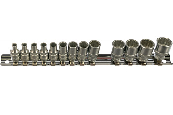Набор головок 1/4" 12 гранные, 4-14 мм, 13 шт. FORCE 2133