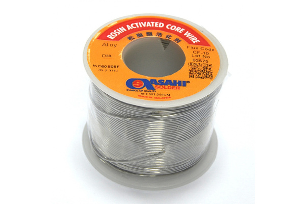 Припой (0.4 мм, 0.2 кг, Sn60/Pb40, СF10 флюс RA) ASAHI 00-00001883 Припой (0.4 мм, 0.2 кг, Sn60/Pb40, СF10 флюс RA) ASAHI 00-00001883