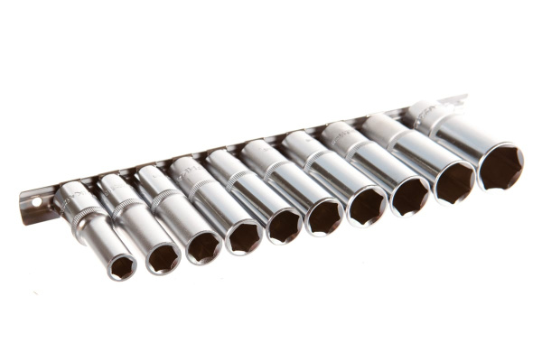 Набор глубоких торцевых головок (10 пр; 1/2 DR; 10-24 мм) ЭВРИКА ER-95190