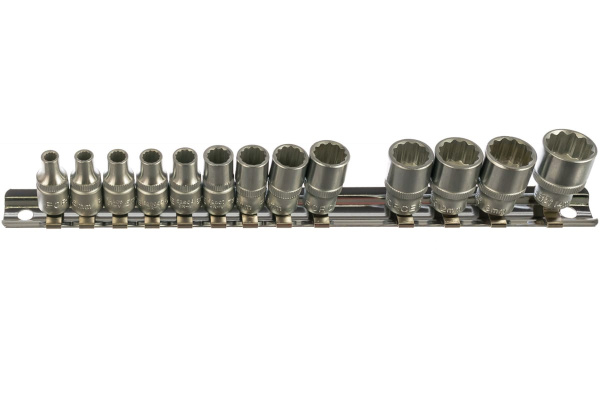 Набор головок 1/4" 12 гранные, 4-14 мм, 13 шт. FORCE 2133