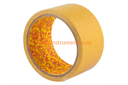 Клейкая двухсторонняя лента РемоКолор основа полипропилен, 48 мм х 5 м, 105 мкм 49-4-505