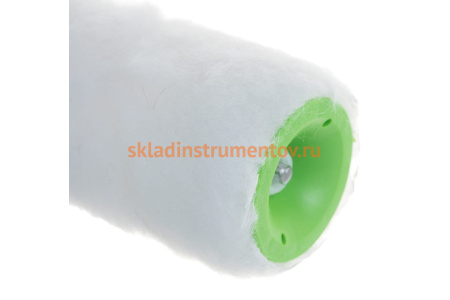 Валик СИБРТЕХ из натурального меха с ручкой, 250 мм, ворс 12 мм, D - 48 мм 80124