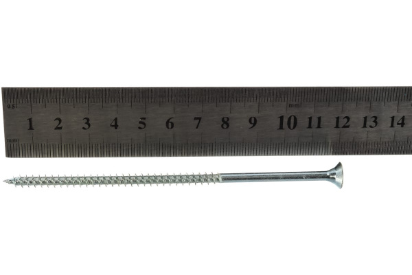 Универсальные шурупы для дерева, ДСП, ДВП, Зубр оцинкованные, PZ, 5,0x120мм, ТФ7, 8 штук 4-300377-50-120