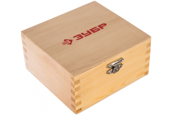 Набор мини-кругов Зубр с алмазным напылением на шпильке в пластиковом боксе диаметр 16-40 P200 хвостовик 3 мм, 10 предметов 33385-H10