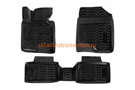 Ковры в салон Airline 3D с подпятником для Kia Ceed 2012 4 шт. ACM-PS-39