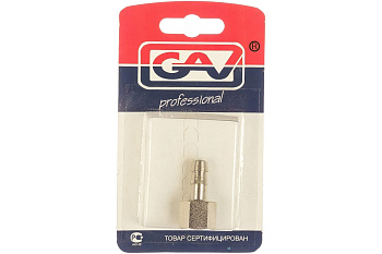 Переходник F1/4" - ёлочка (8 мм; блистер) 1227/2 GAV 38961