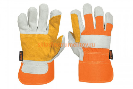Рабочие перчатки Truper усиление на ладонях, подкладка из полиэстера GU-TECA-R 14246
