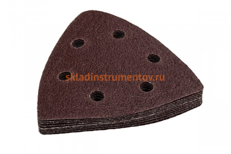 Набор шлифовальных листов дельтавидных (93 мм; Р80) 10 шт. ПРАКТИКА 240-447