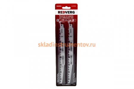 Полотно для сабельной пилы S1531L HCS, по дереву REDVERG 6623574