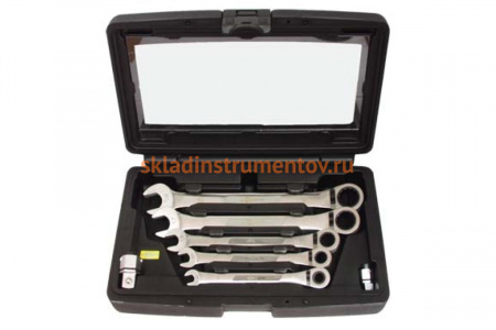 Кейс для 5 комбинированных ключей с храповым механизмом AIST K00105 00-00019104