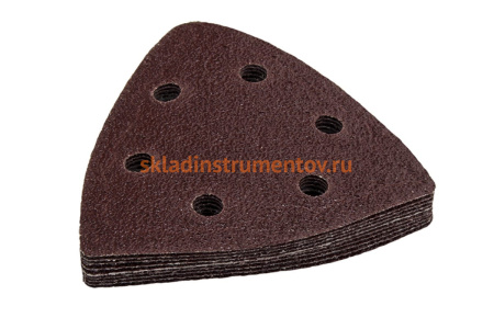 Набор шлифовальных листов дельтавидных (93 мм; Р80) 10 шт. ПРАКТИКА 240-447