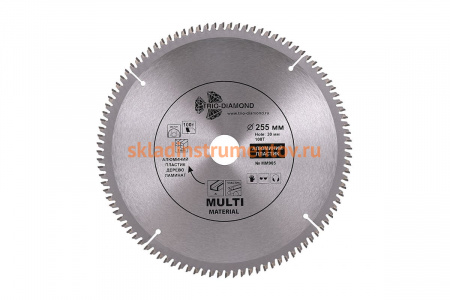 Диск пильный по мультиматериалам (255х30 мм; 100Т) TRIO-DIAMOND MM905