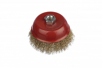 Щетка-чашка (100 мм; М14; латунь) vertextools 12300-100