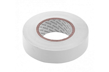 Изолента MATRIX ПВХ, 19 мм х 20 м, белая, 150 мкм 88782