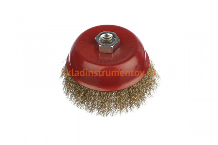 Щетка-чашка (100 мм; М14; латунь) vertextools 12300-100