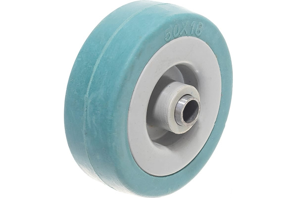 Колесо (50 мм; г/п 35 кг; резина/полипропилен) ЗУБР 30956-50