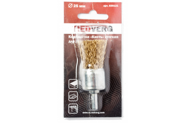 Кордщетка-кисть (25 мм) для дрели REDVERG 6623599