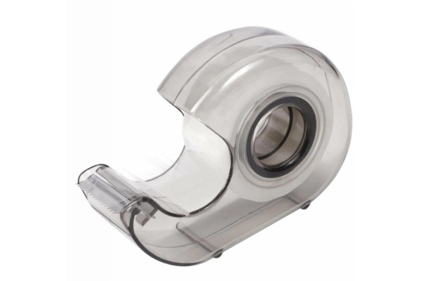 Клейкая лента в тонированном сером диспенсере BRAUBERG 19 мм х 10 м 227265