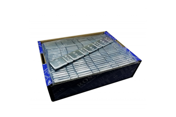 Клеевые груза ROSSVIK Fe 60гр 50шт/кор. тонкие, 4x10гр+4x5гр ЕК000002581 080202