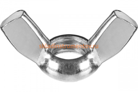 Гайка ЗУБР DIN 315 барашковая, M6, 5 шт, оцинкованная, 303736-06