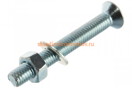 Винт ЗУБР DIN965 в комплекте с гайкой DIN934 12 шт 303456-05-040