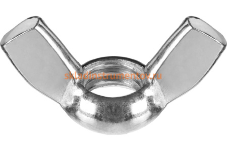 Гайка ЗУБР DIN 315 барашковая, M10, 2 шт, оцинкованная, 303736-10