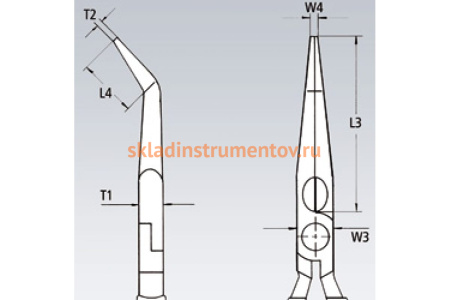 Плоские круглогубцы с режущими кромками, со страховочным креплением, 200 мм KNIPEX KN-2626200T