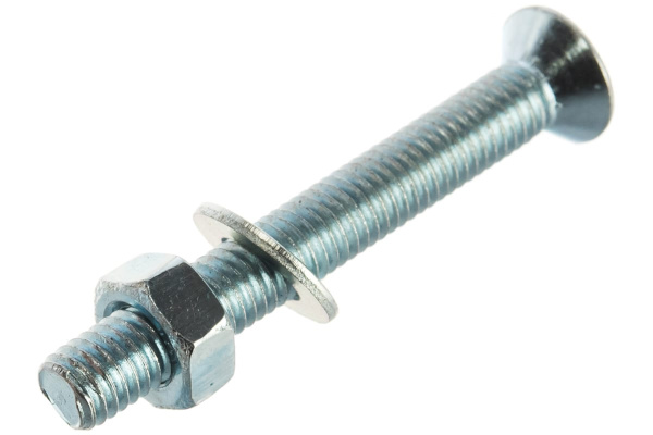 Винт ЗУБР DIN965 в комплекте с гайкой DIN934 12 шт 303456-05-040
