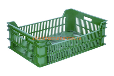 Ящик Тара.ру п/э 600х400х200 зелёный 01035