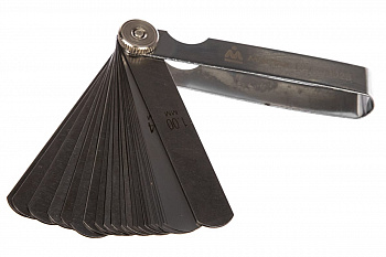 Набор щупов для проверки зазоров 0.04 -1.00мм, 25шт МАСТАК 127-00025