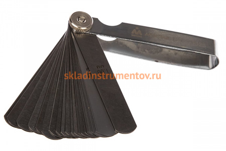 Набор щупов для проверки зазоров 0.04 -1.00мм, 25шт МАСТАК 127-00025